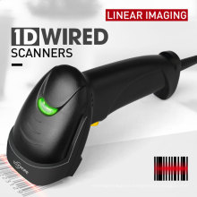 handheld wired 1D barcode Linear Imager scanner for drugstore, hospital, pharmacy store, chemist's shop